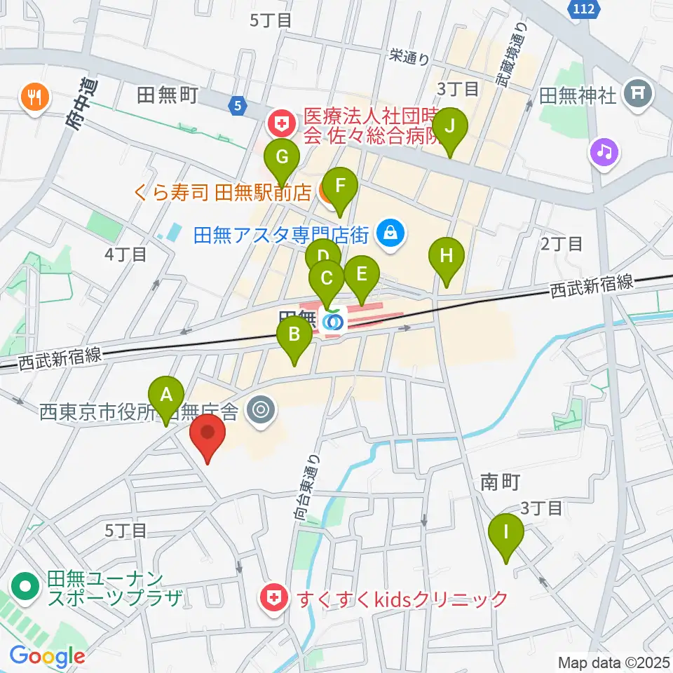 西東京市南町スポーツ・文化交流センターきらっと周辺のコンビニエンスストア一覧地図