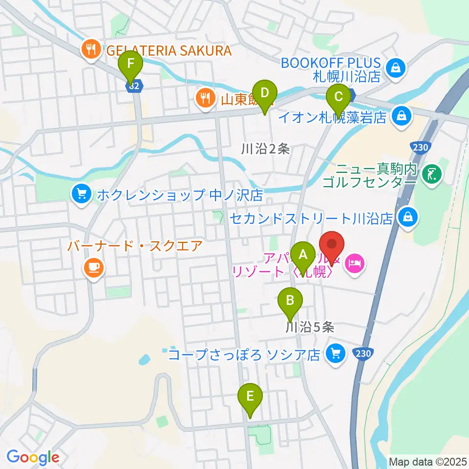 札幌市南区体育館周辺のコンビニエンスストア一覧地図