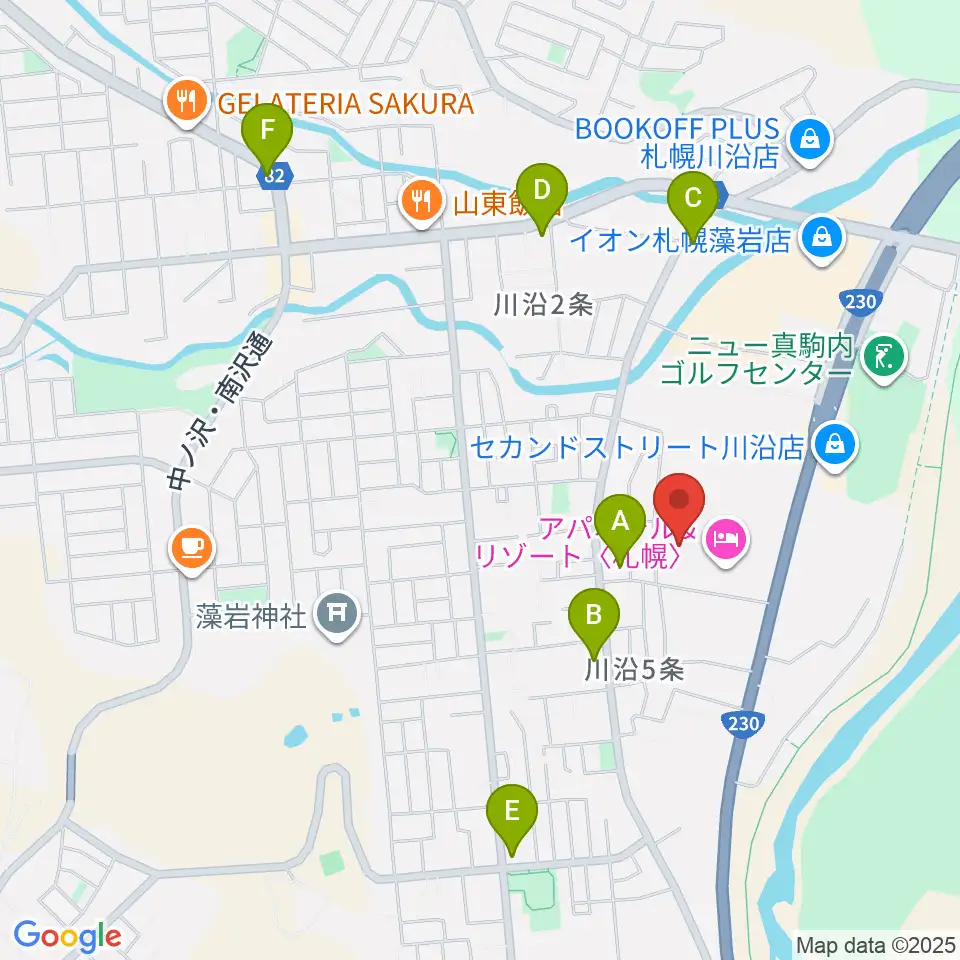 札幌市南区体育館周辺のコンビニエンスストア一覧地図