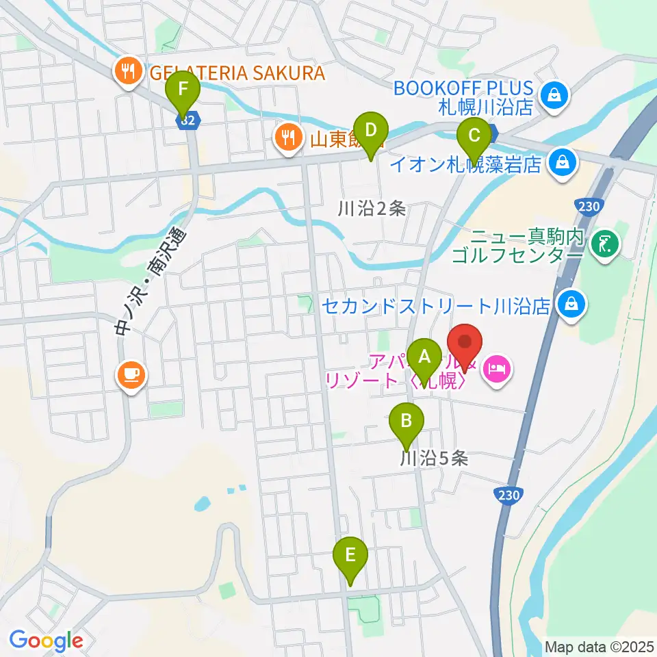 札幌市南区体育館周辺のコンビニエンスストア一覧地図