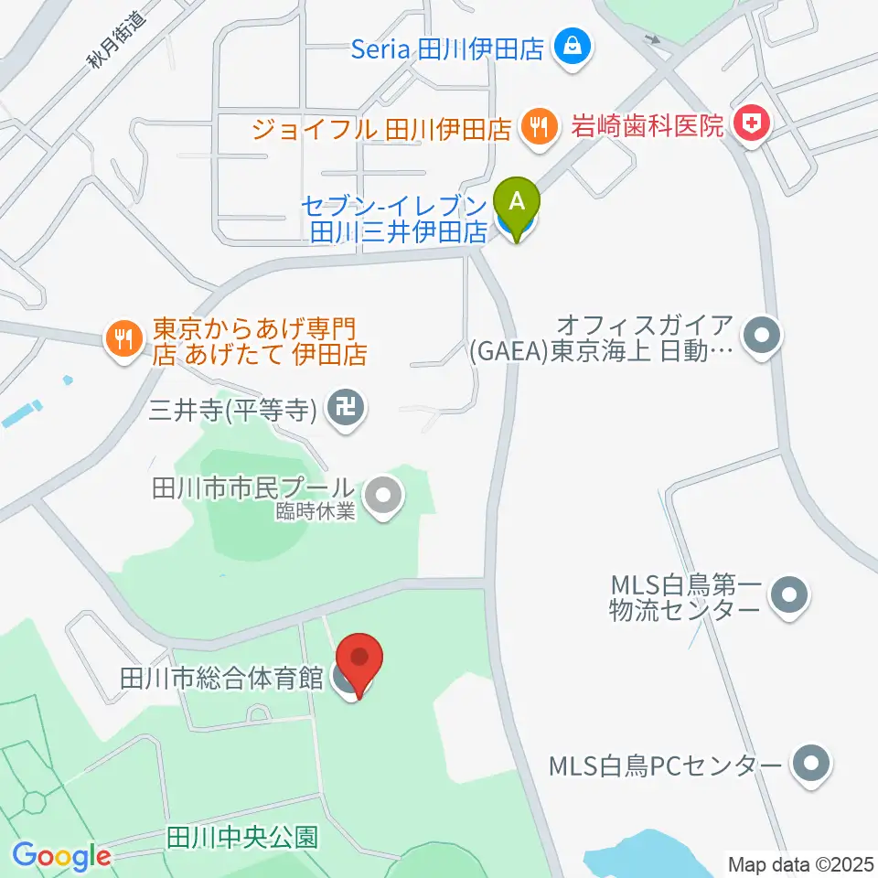 田川市総合体育館周辺のコンビニエンスストア一覧地図