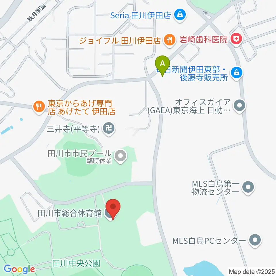 田川市総合体育館周辺のコンビニエンスストア一覧地図
