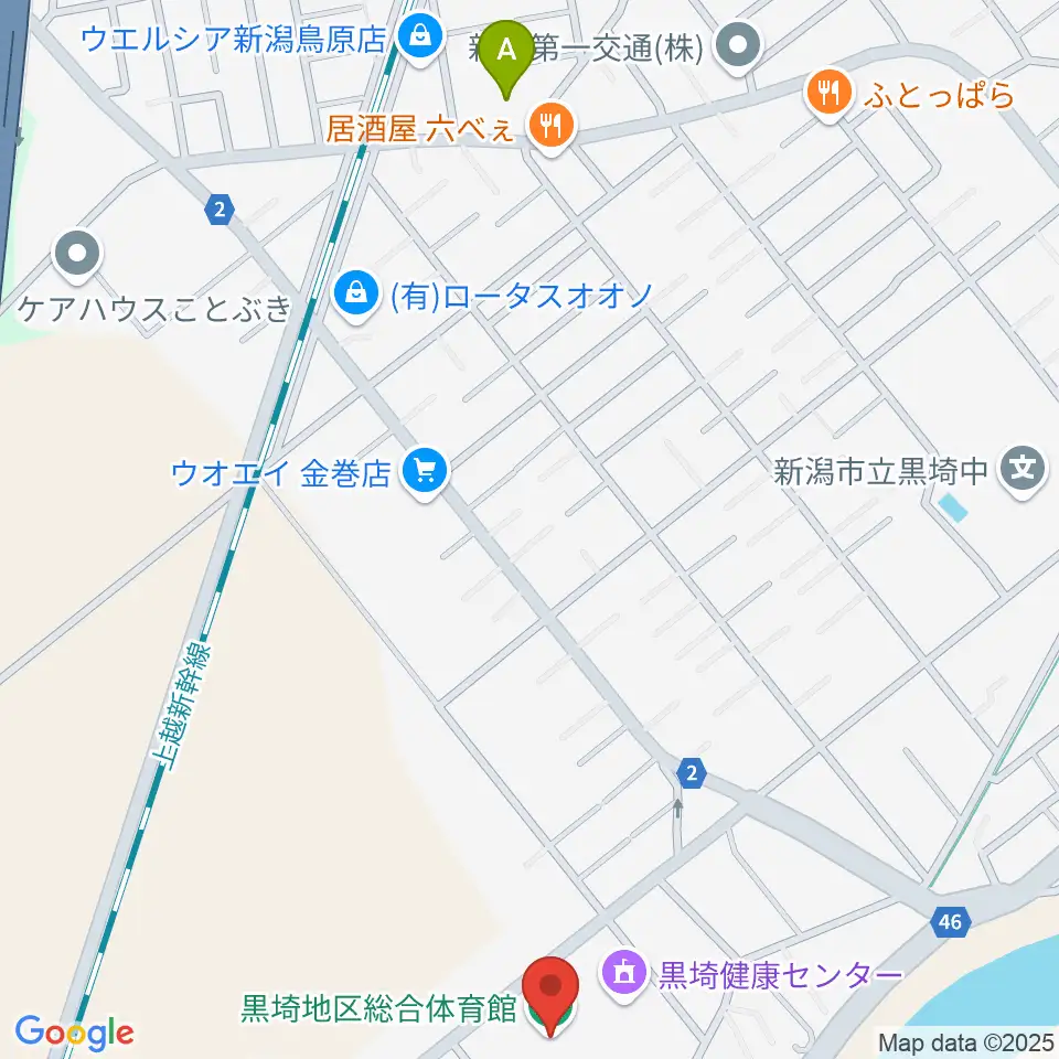 黒埼地区総合体育館周辺のコンビニエンスストア一覧地図