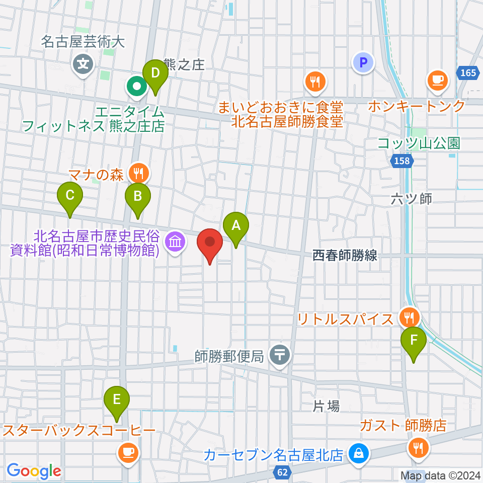 北名古屋市総合体育館周辺のコンビニエンスストア一覧地図