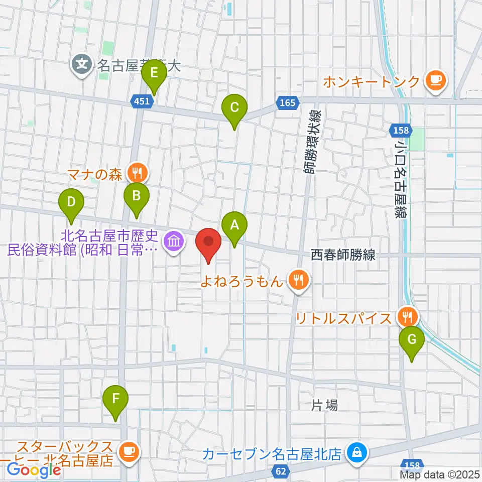 北名古屋市総合体育館周辺のコンビニエンスストア一覧地図