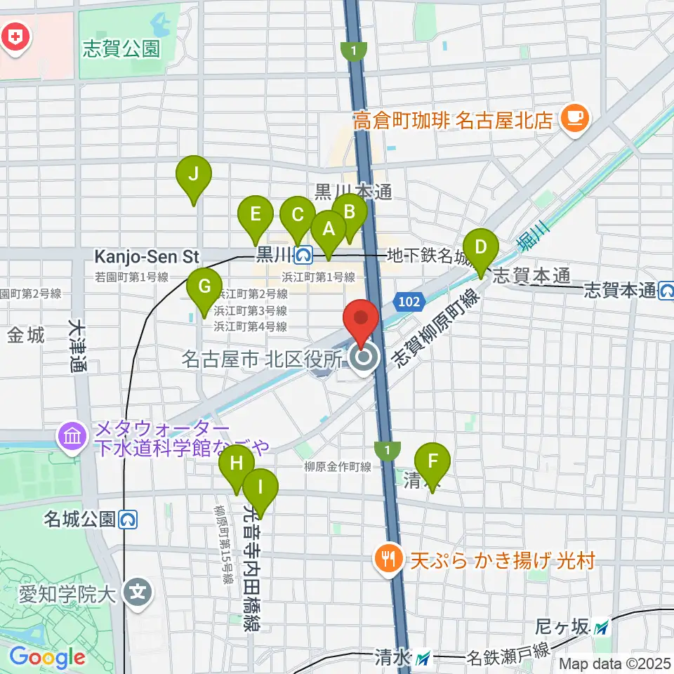 レインボー黒川スポーツトレーニングセンター周辺のコンビニエンスストア一覧地図
