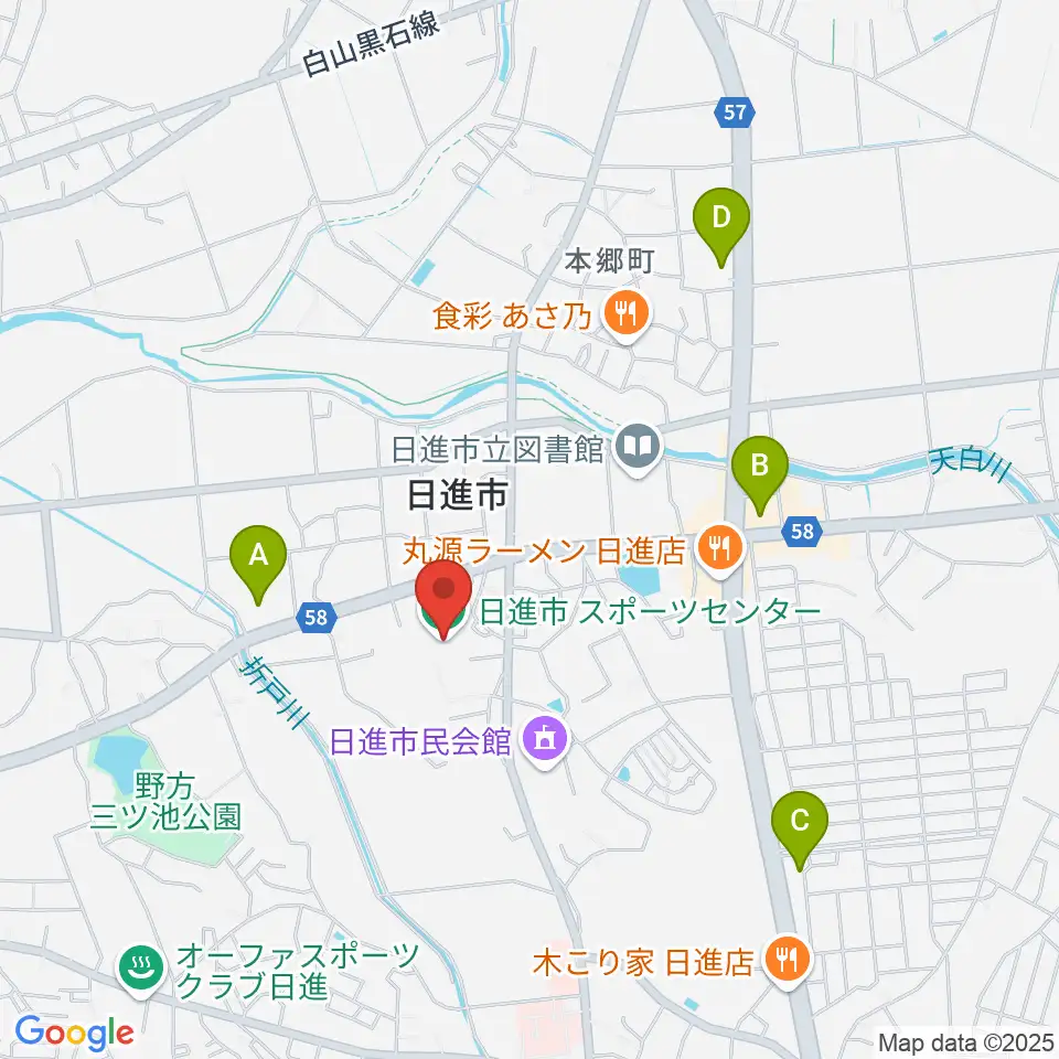 日進市スポーツセンター周辺のコンビニエンスストア一覧地図