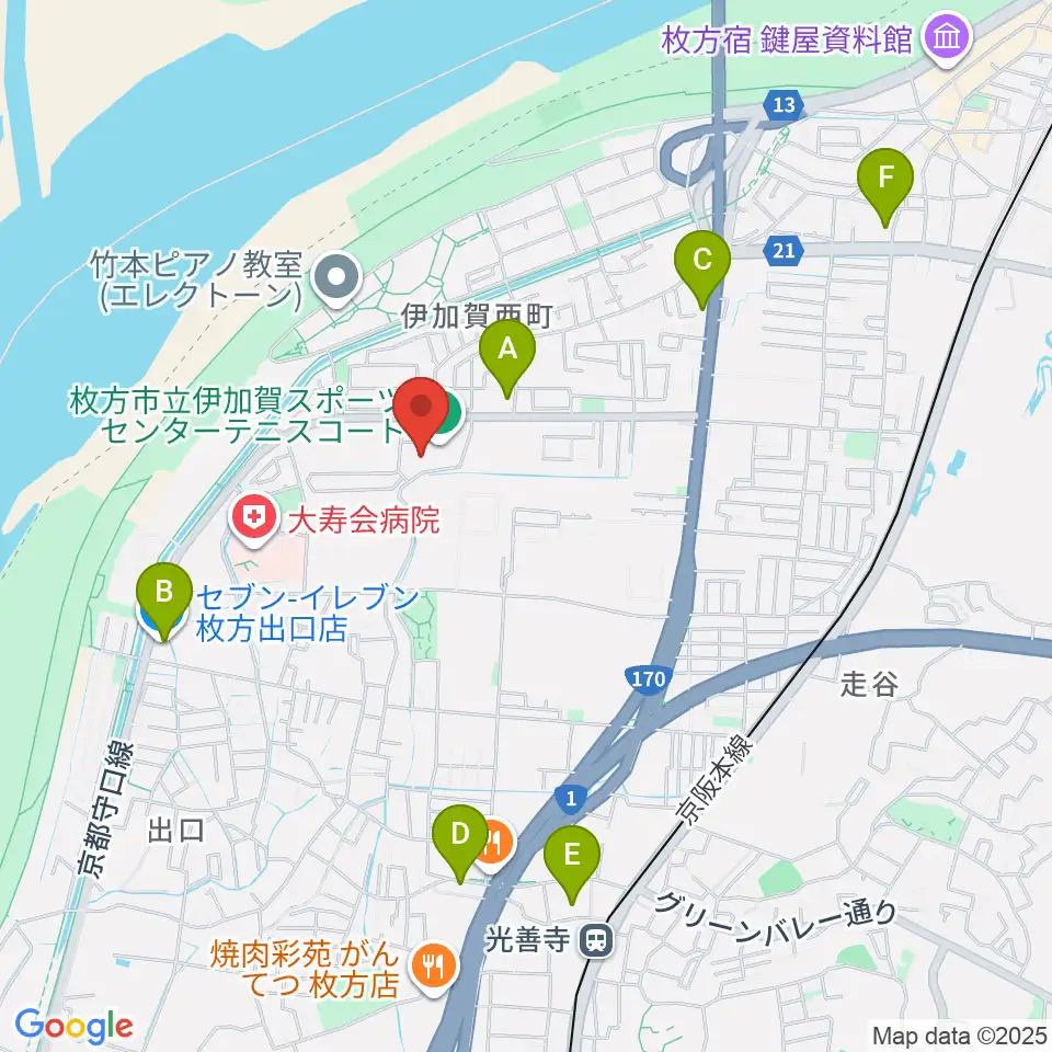 誠信建設工業伊加賀スポーツセンター周辺のコンビニエンスストア一覧地図