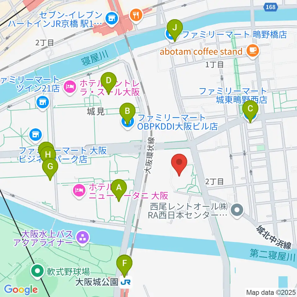 大阪市立城東スポーツセンター周辺のコンビニエンスストア一覧地図