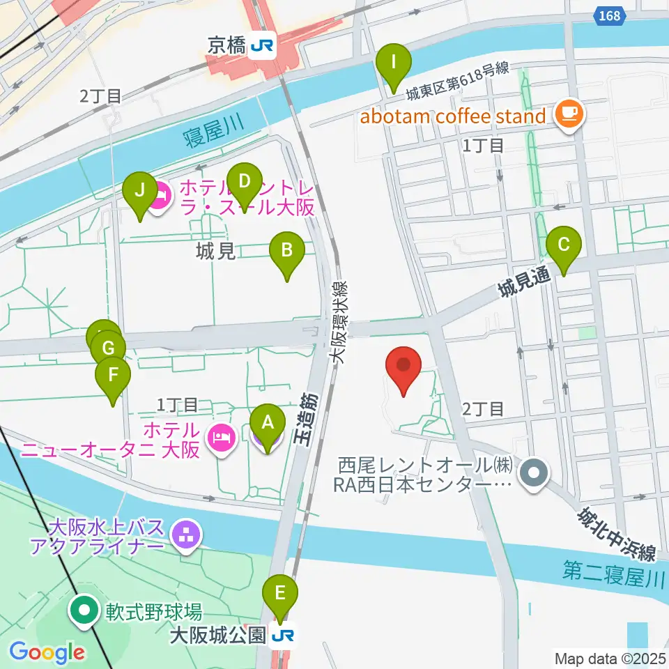 大阪市立城東スポーツセンター周辺のコンビニエンスストア一覧地図