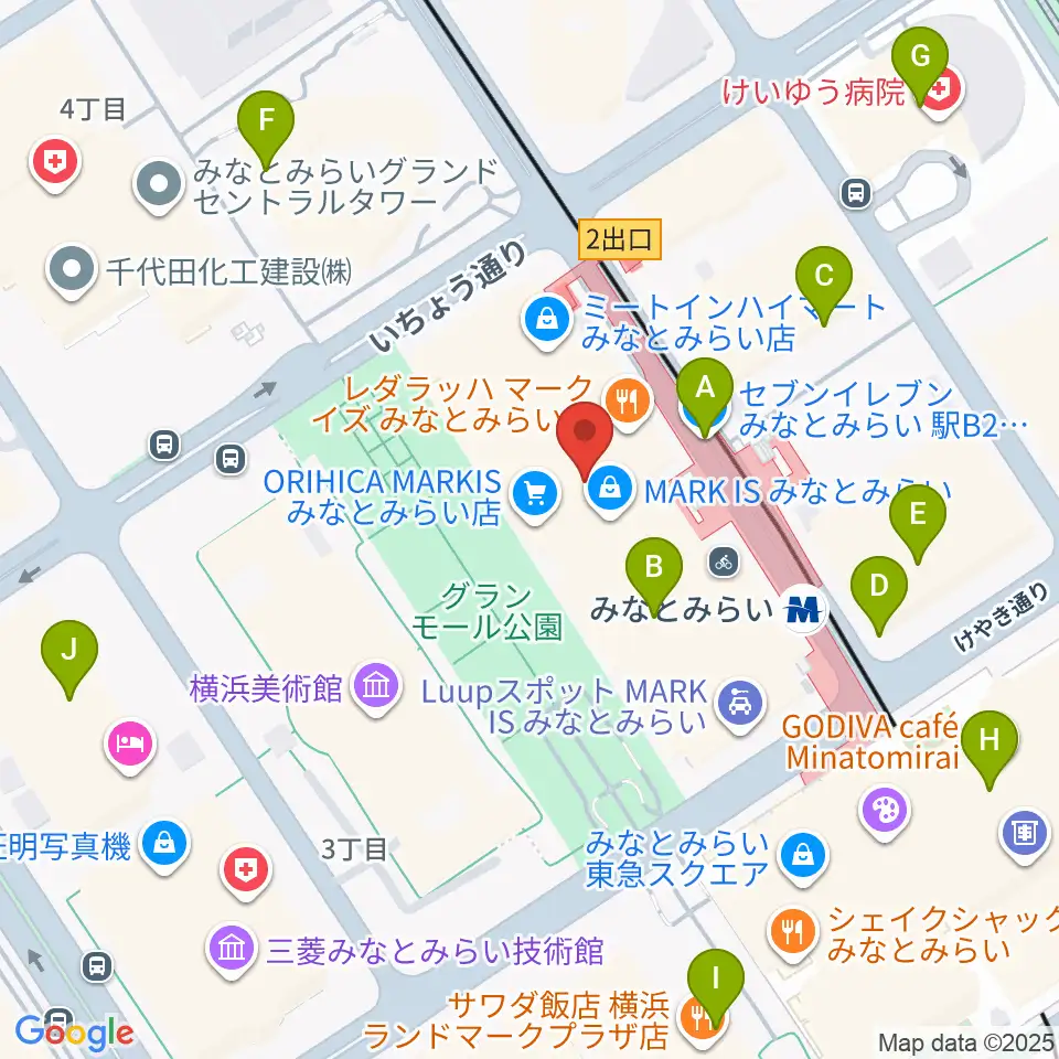 ローソン・ユナイテッドシネマ STYLE-S みなとみらい周辺のコンビニエンスストア一覧地図