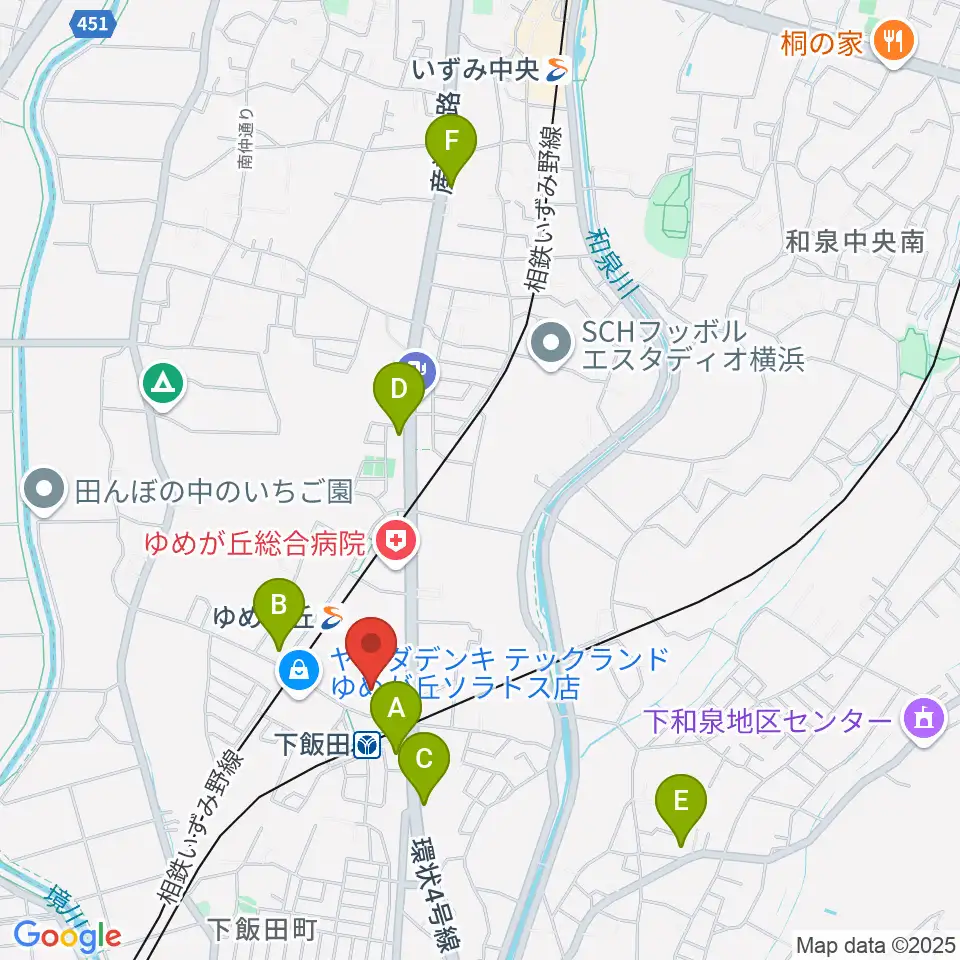 109シネマズゆめが丘周辺のコンビニエンスストア一覧地図