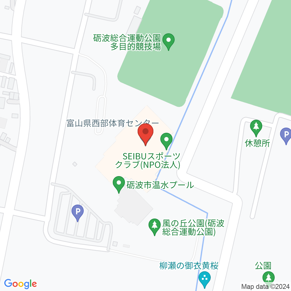 富山県西部体育センター周辺のコンビニエンスストア一覧地図