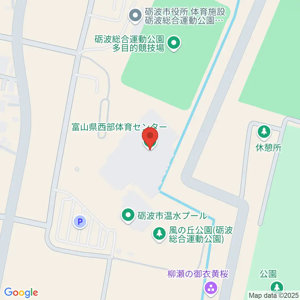 富山県西部体育センター周辺のコンビニエンスストア一覧地図