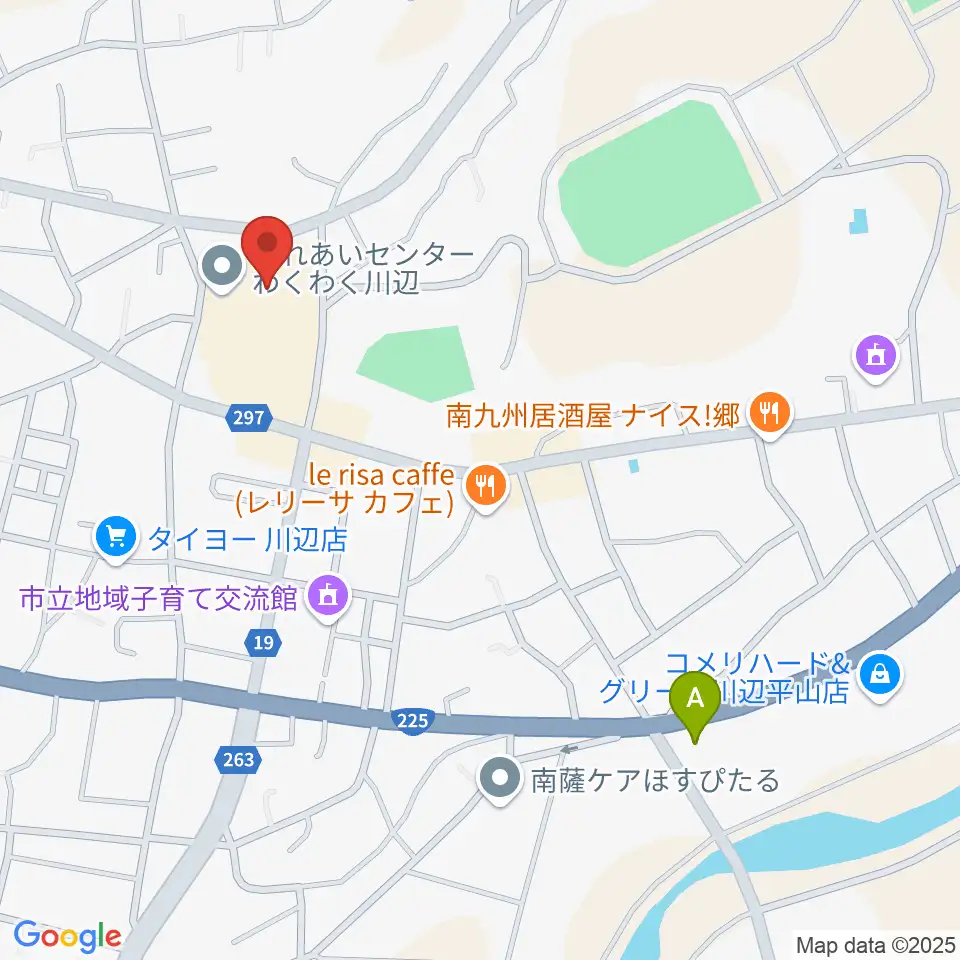 marukawaホール 川辺文化会館周辺のコンビニエンスストア一覧地図