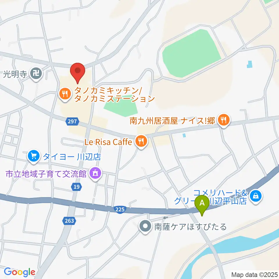 marukawaホール 川辺文化会館周辺のコンビニエンスストア一覧地図