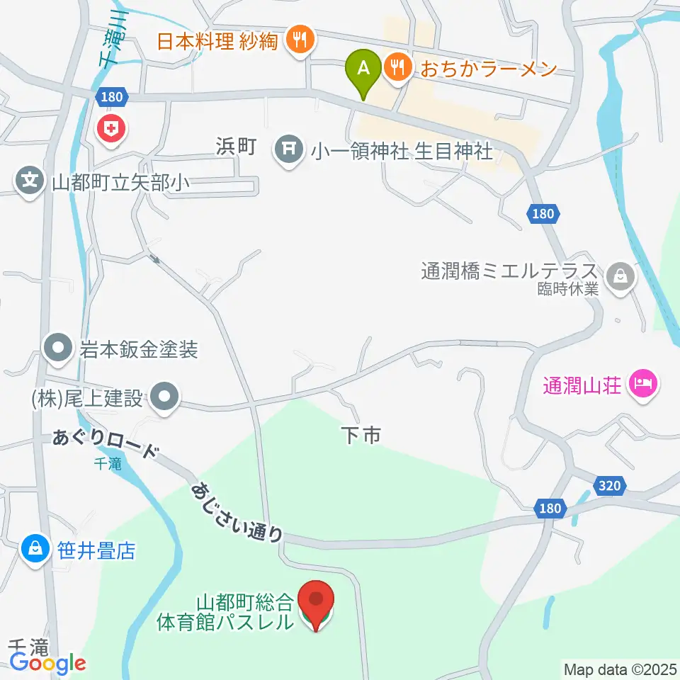 山都町総合体育館パスレル周辺のコンビニエンスストア一覧地図