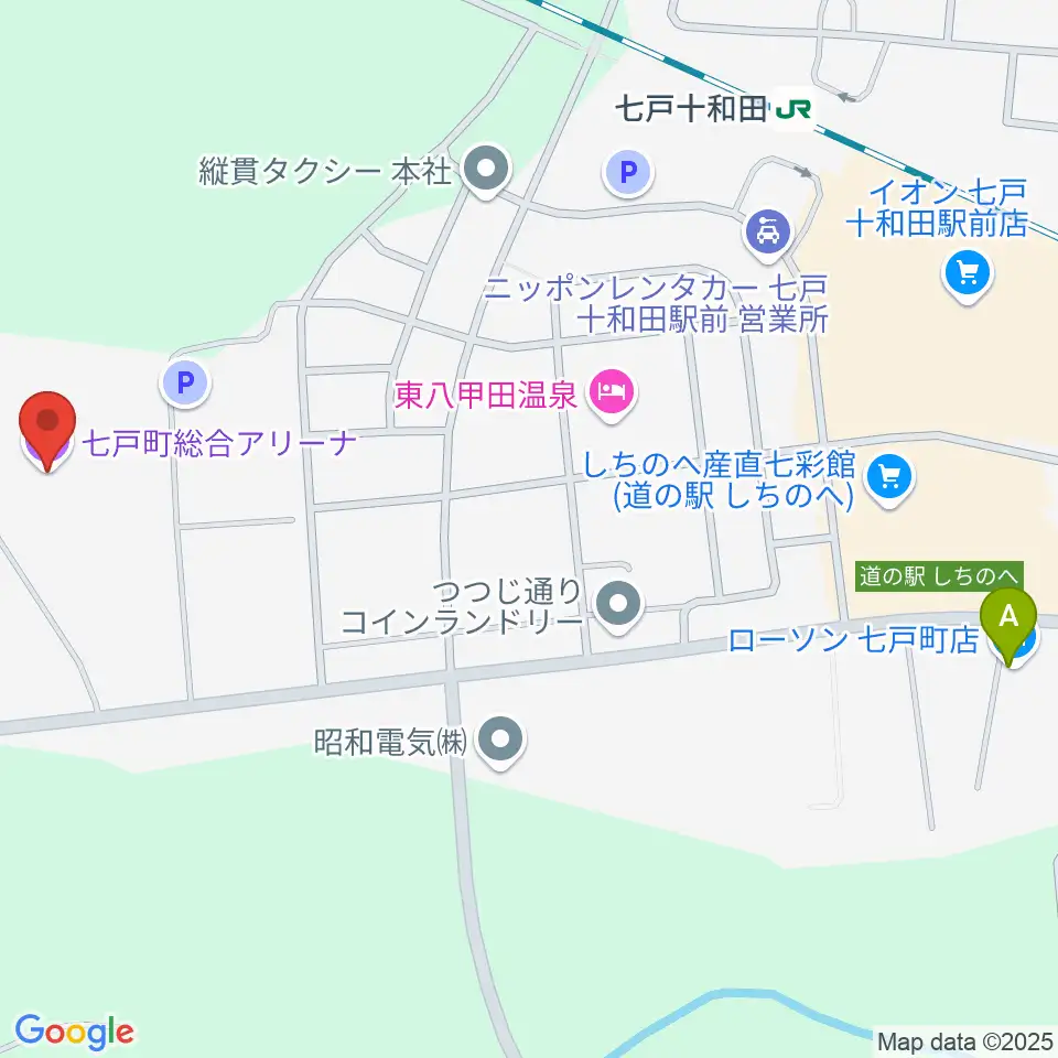 七戸町総合アリーナ周辺のコンビニエンスストア一覧地図