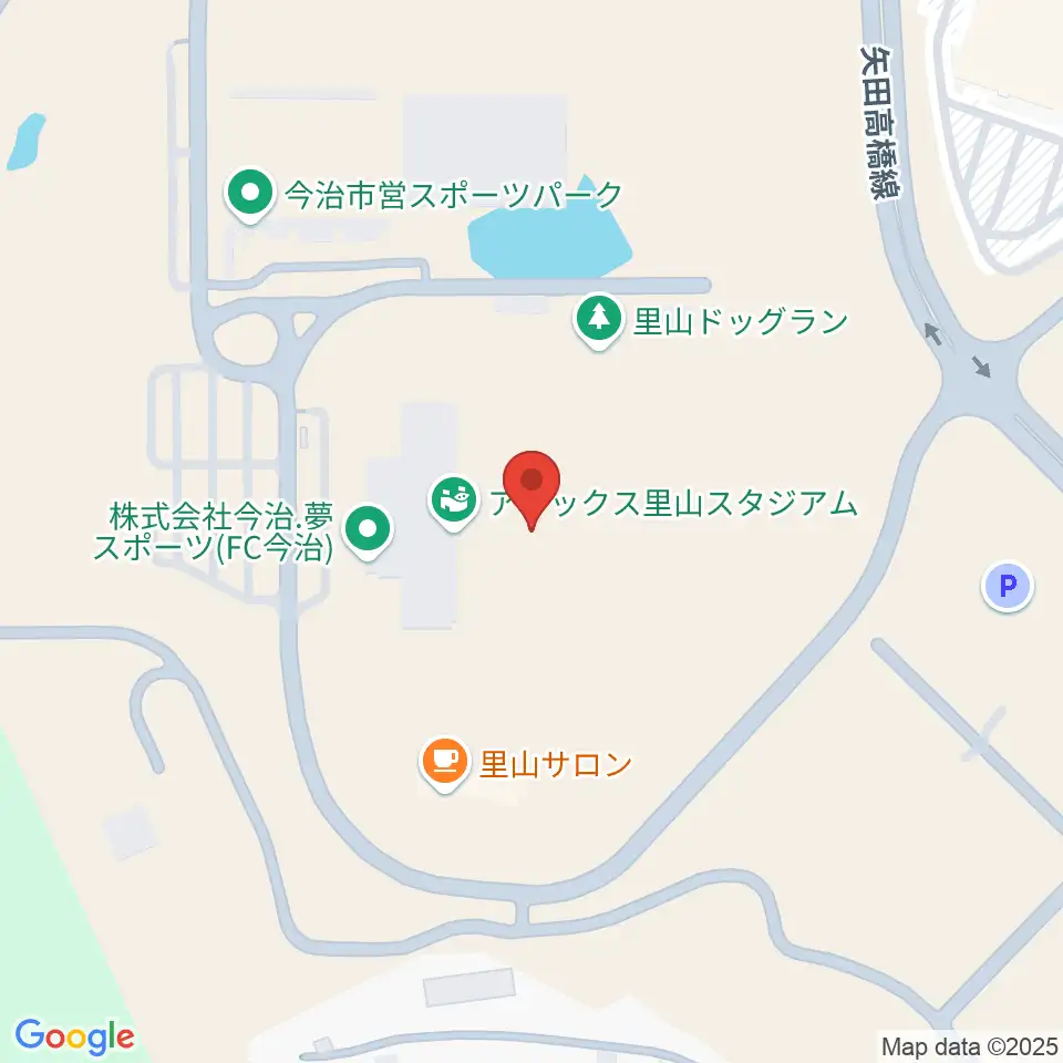 アシックス里山スタジアム周辺のコンビニエンスストア一覧地図