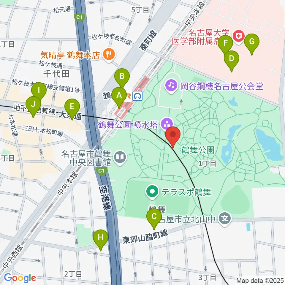 普選記念壇周辺のコンビニエンスストア一覧地図