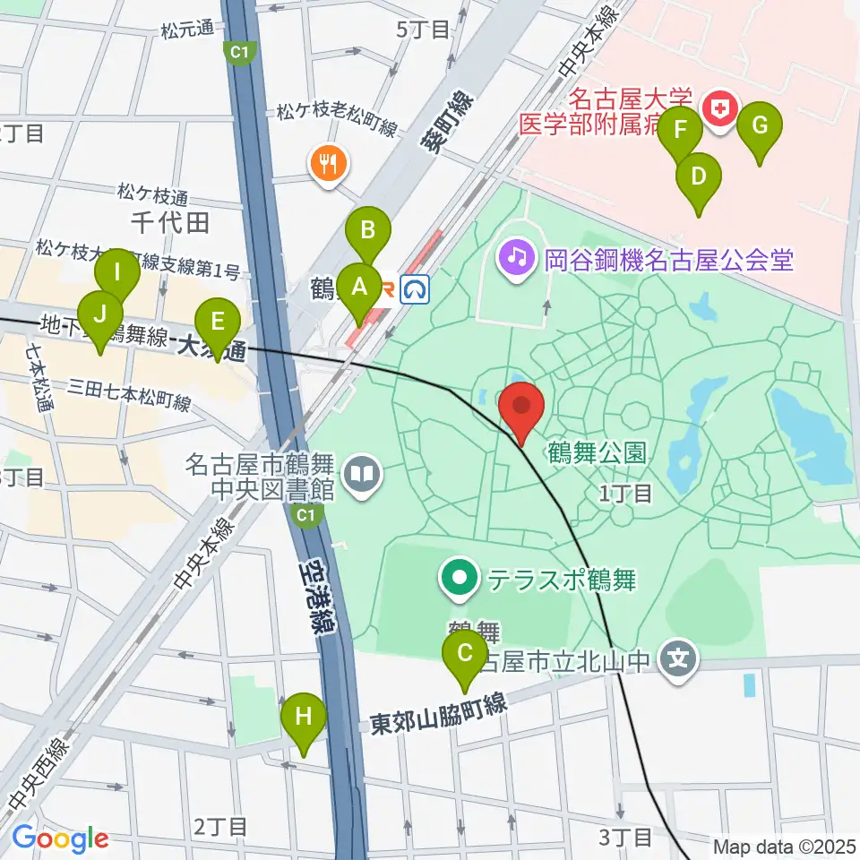 普選記念壇周辺のコンビニエンスストア一覧地図