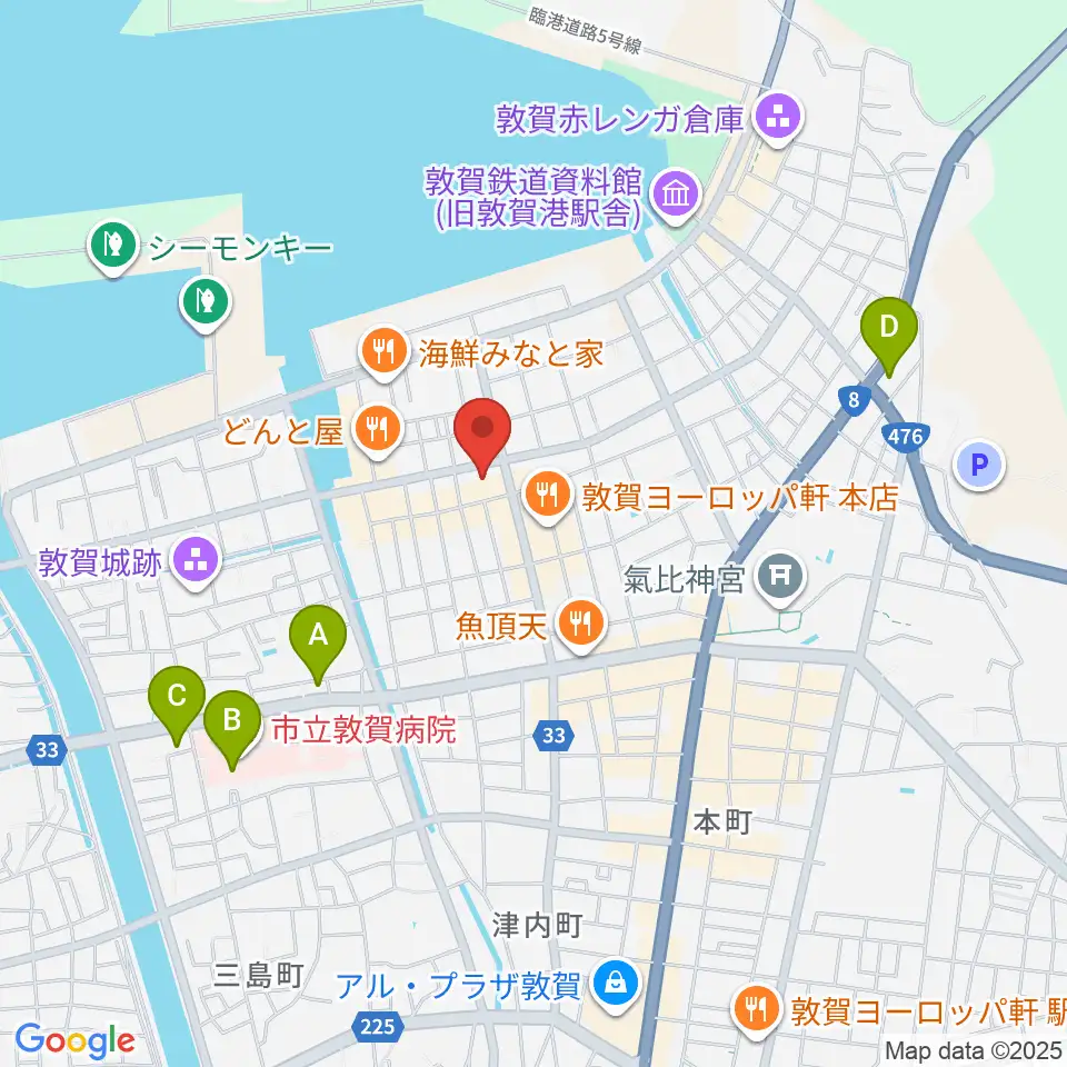 みなとつるが山車会館周辺のコンビニエンスストア一覧地図