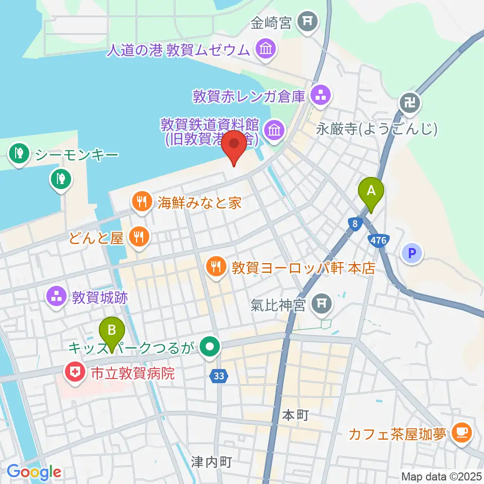きらめきみなと館周辺のコンビニエンスストア一覧地図