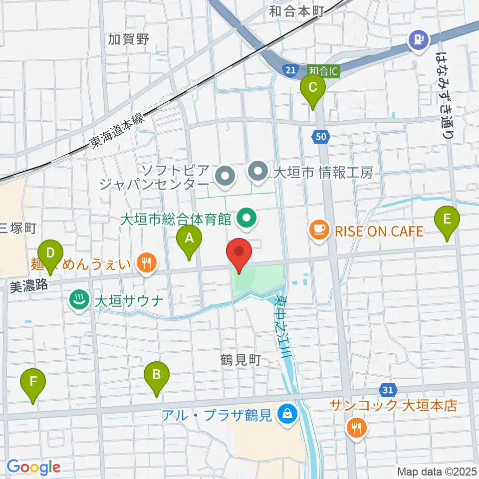 三城公園ソフトボール場周辺のコンビニエンスストア一覧地図