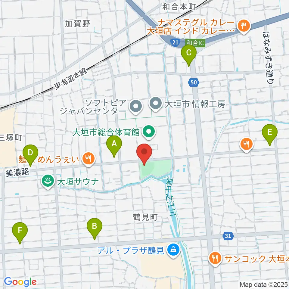 三城公園ソフトボール場周辺のコンビニエンスストア一覧地図
