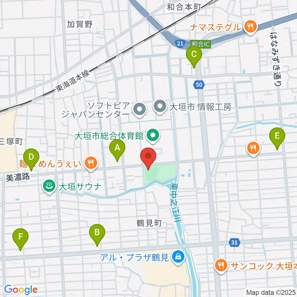 三城公園ソフトボール場周辺のコンビニエンスストア一覧地図