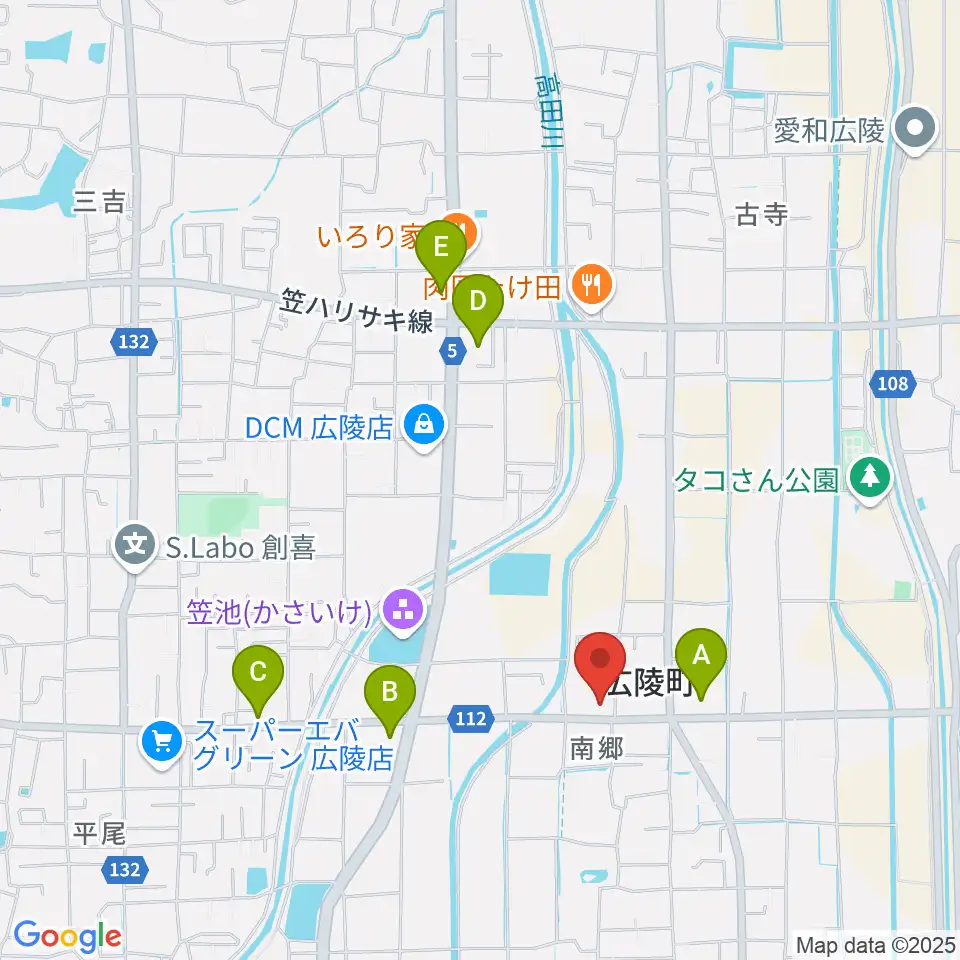 ニュービートスタジオ周辺のコンビニエンスストア一覧地図