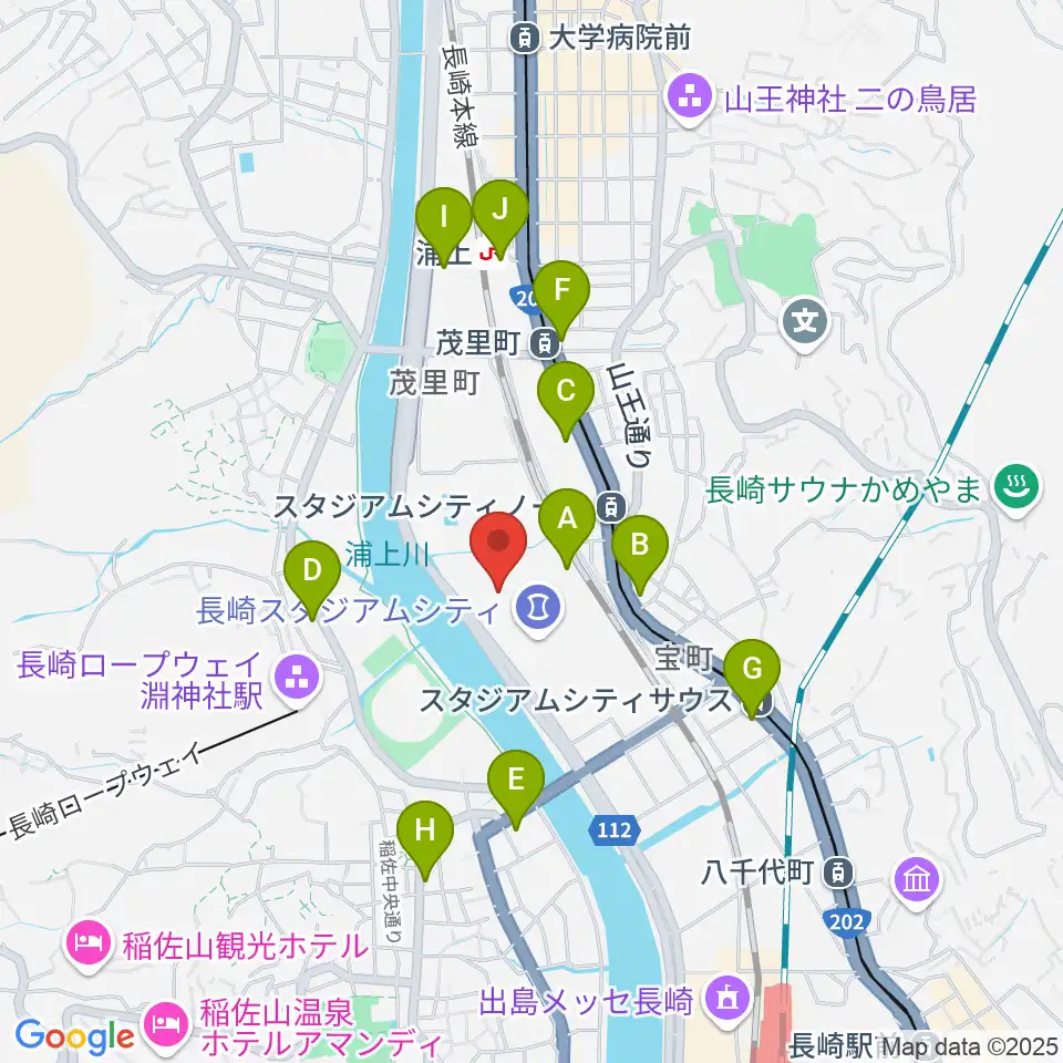 ハピネスアリーナ周辺のコンビニエンスストア一覧地図