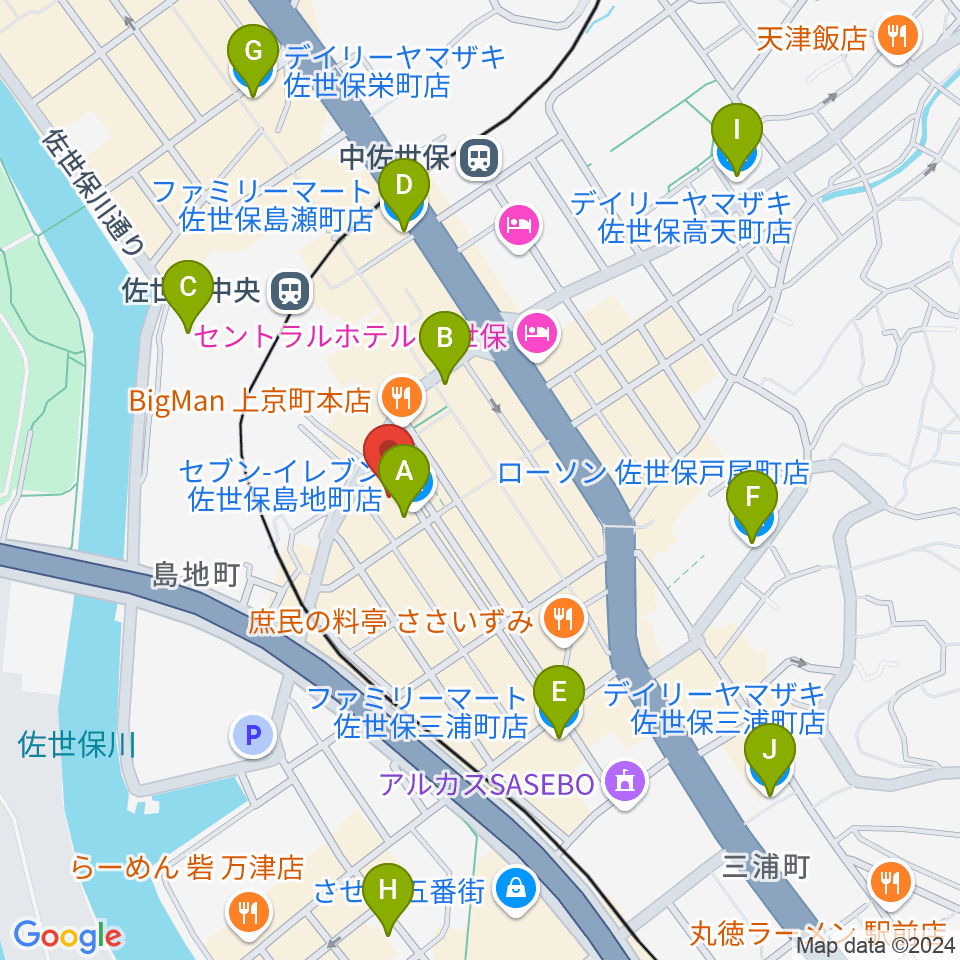 シネマボックス太陽周辺のコンビニエンスストア一覧地図