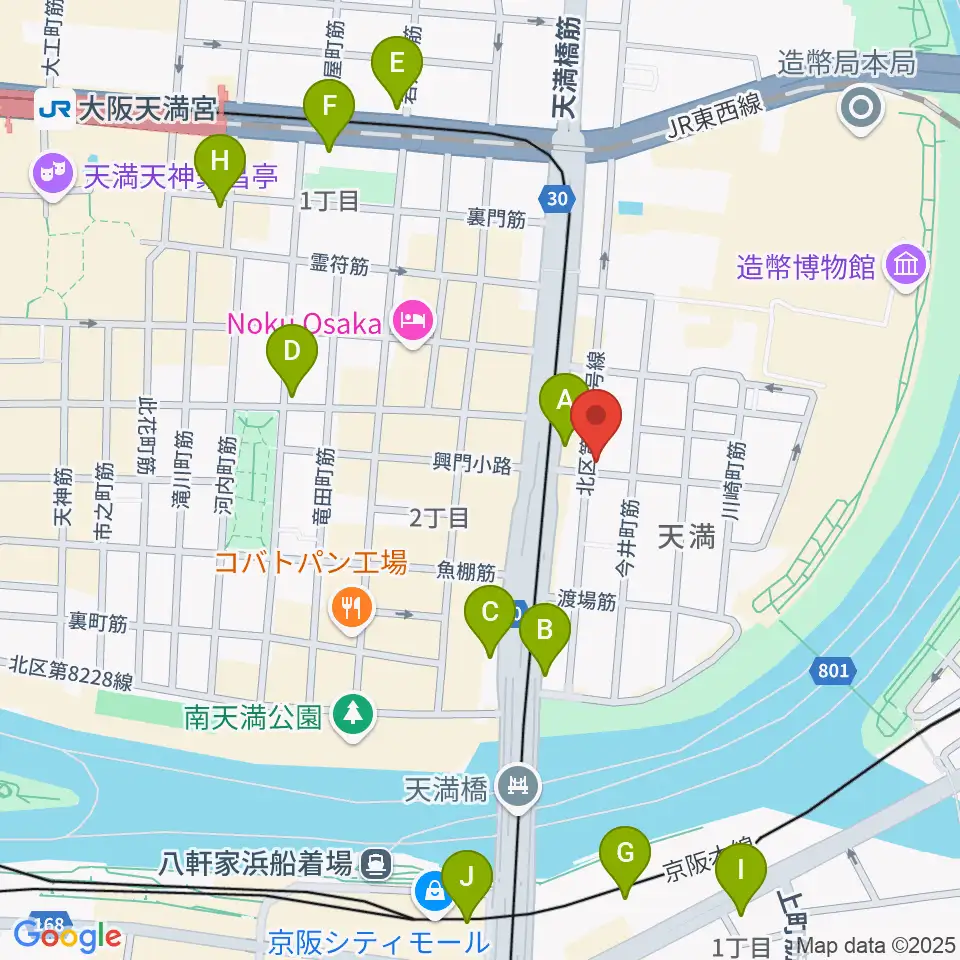 クロスフェイズスタジオ周辺のコンビニエンスストア一覧地図