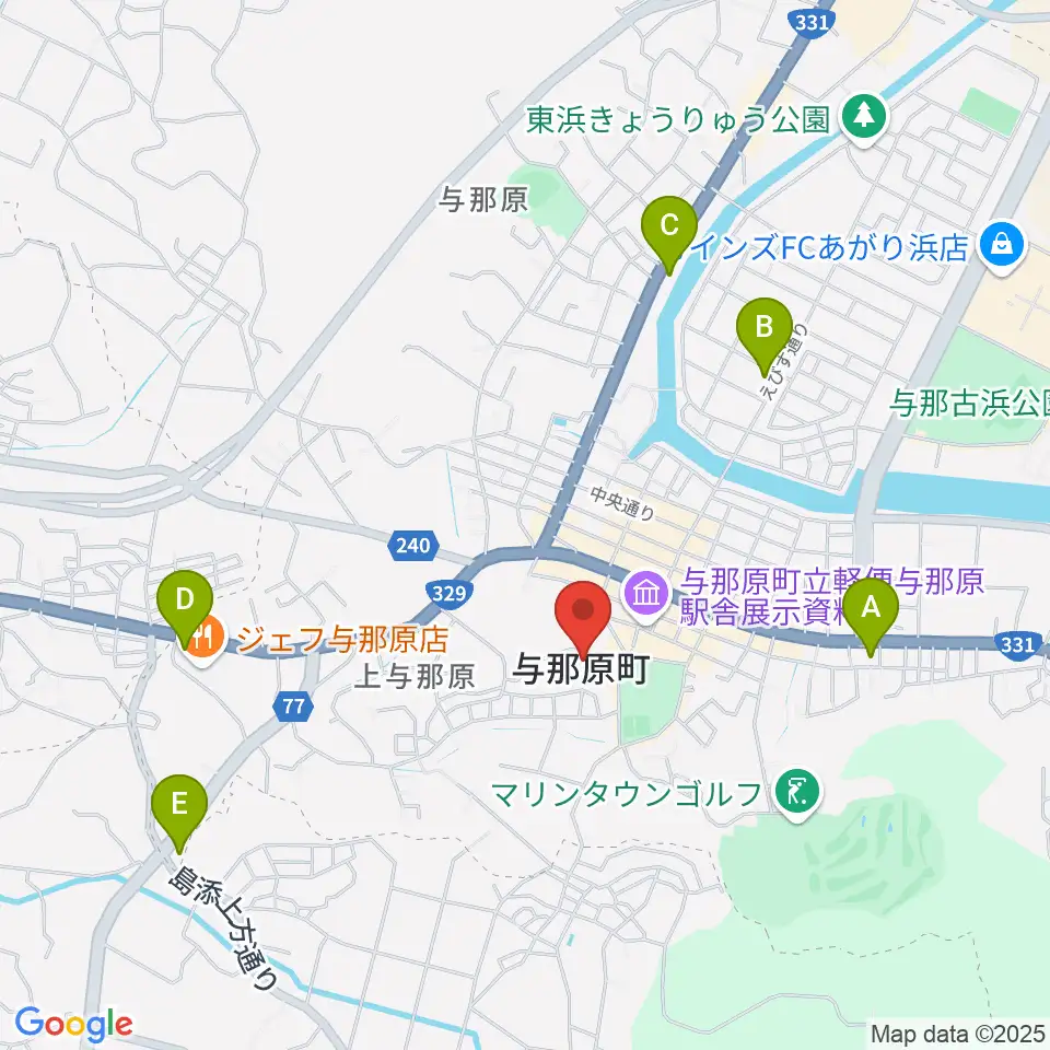 与那原町上の森かなちホール周辺のコンビニエンスストア一覧地図