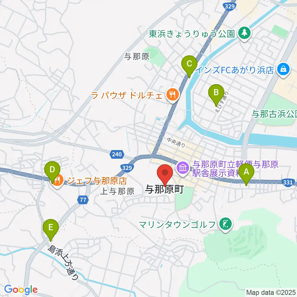 与那原町上の森かなちホール周辺のコンビニエンスストア一覧地図