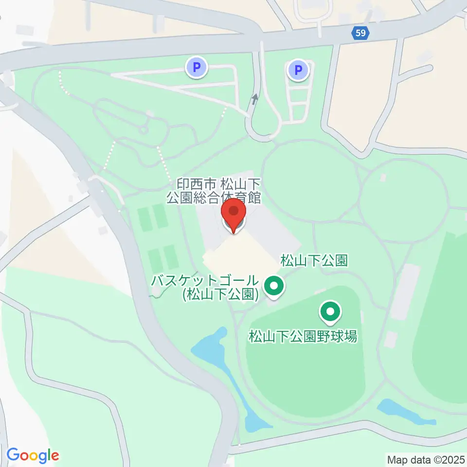 松山下公園総合体育館周辺のコンビニエンスストア一覧地図