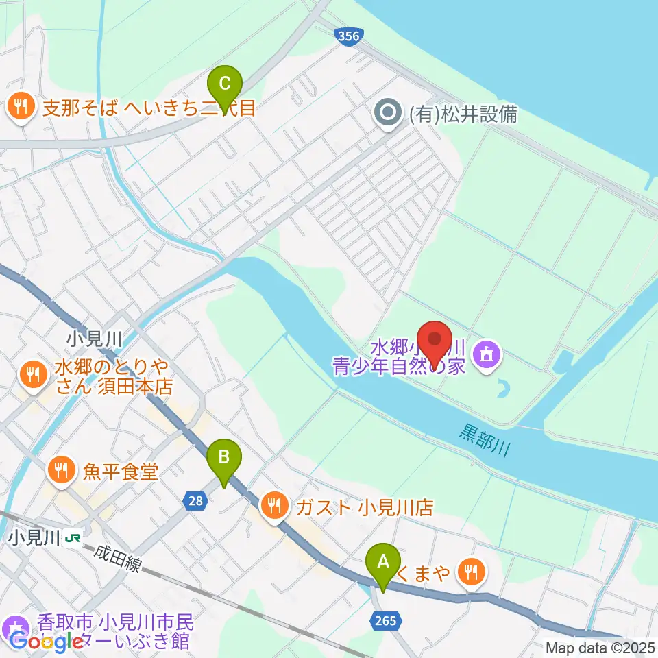 小見川スポーツ・コミュニティセンター周辺のコンビニエンスストア一覧地図