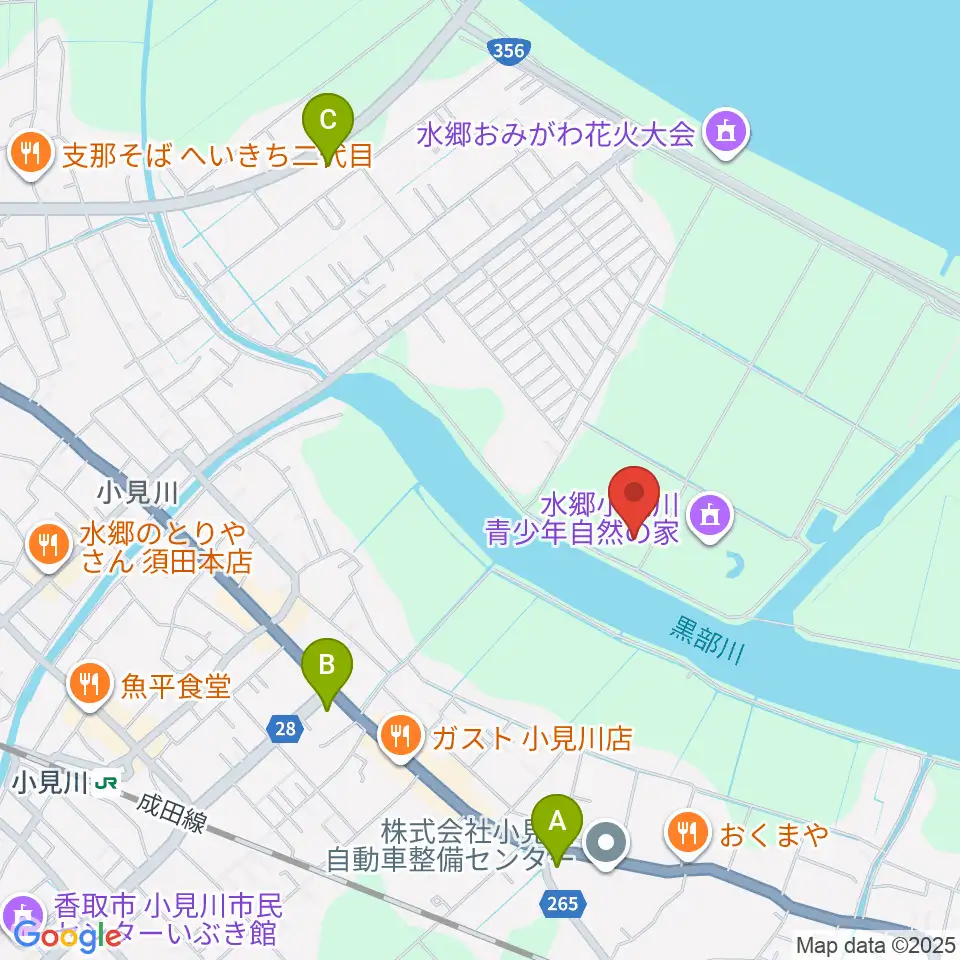 小見川スポーツ・コミュニティセンター周辺のコンビニエンスストア一覧地図