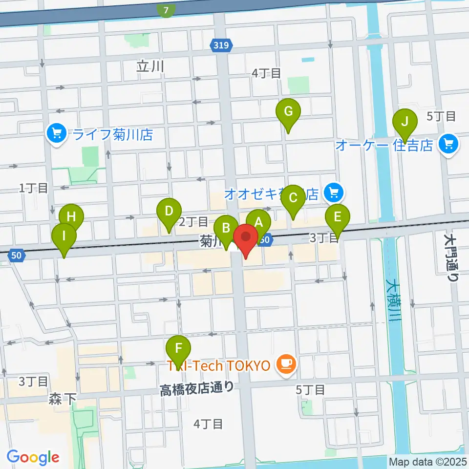 映画館ストレンジャー周辺のコンビニエンスストア一覧地図