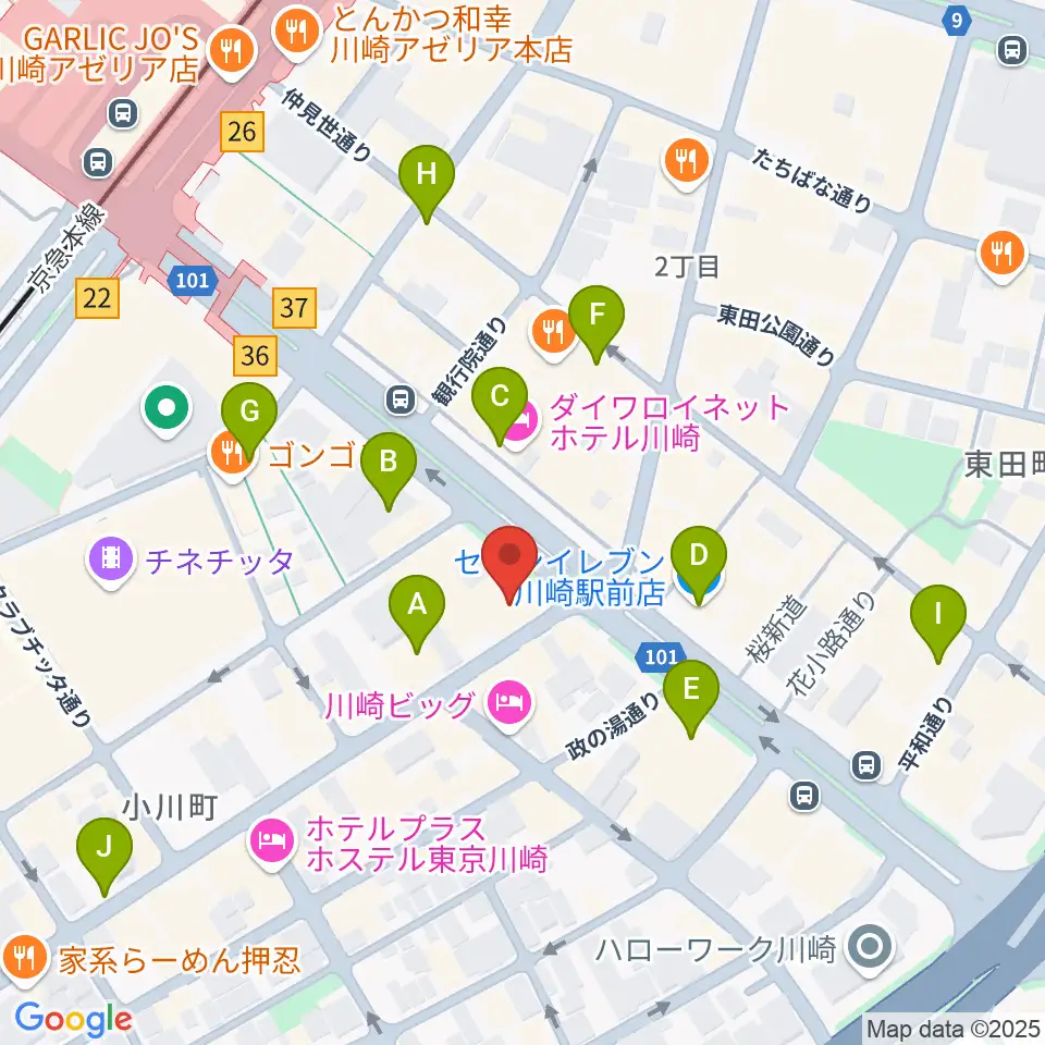 サウンドスタジオ八泉周辺のコンビニエンスストア一覧地図