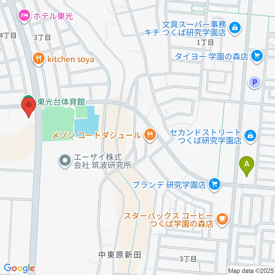 つくば市東光台体育館周辺のコンビニエンスストア一覧地図