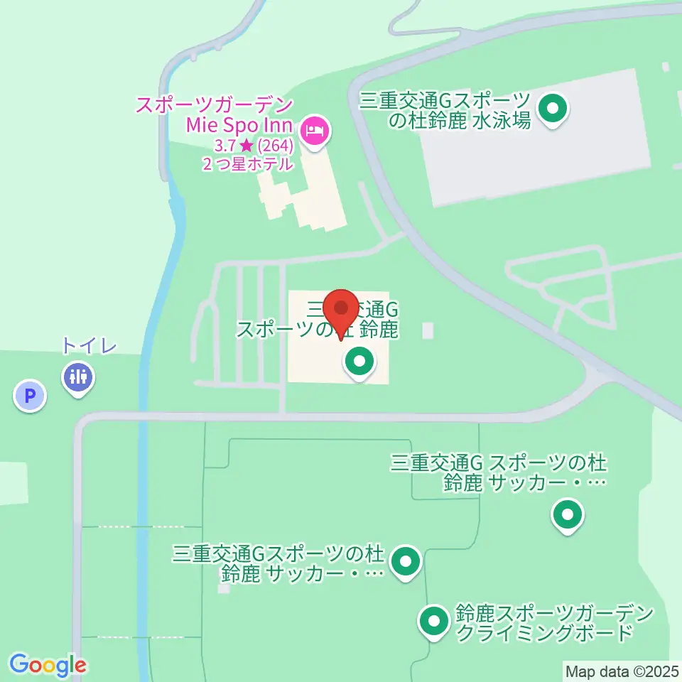 三重交通Gスポーツの杜鈴鹿体育館周辺のコンビニエンスストア一覧地図
