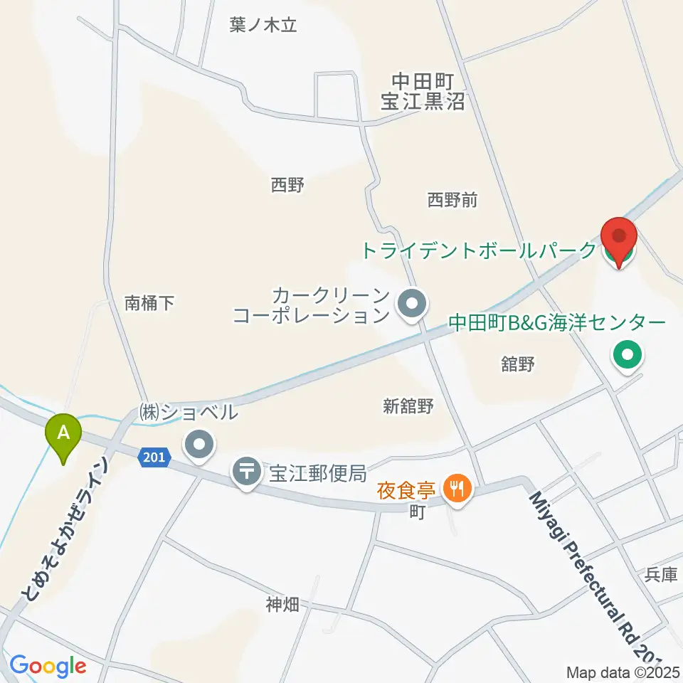 トライデントボールパーク周辺のコンビニエンスストア一覧地図