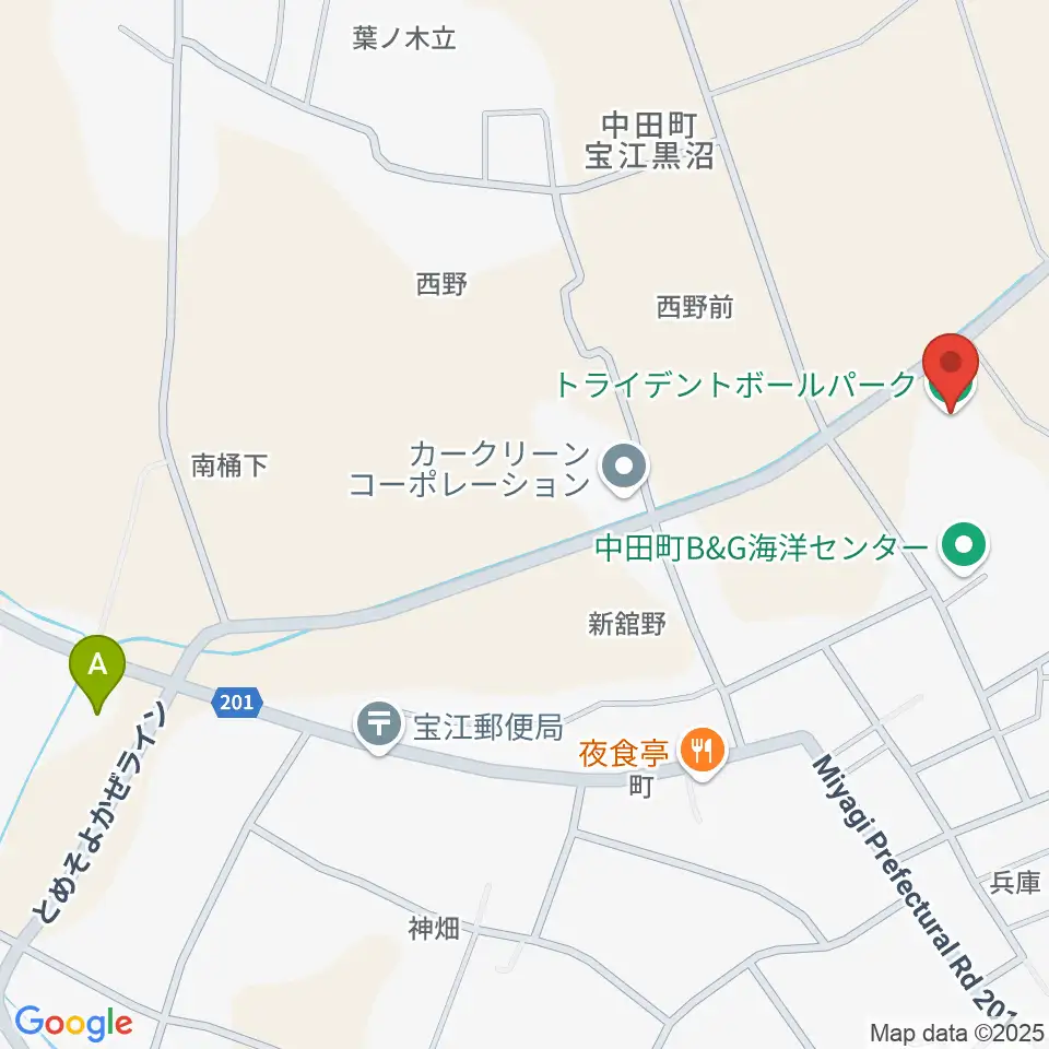 トライデントボールパーク周辺のコンビニエンスストア一覧地図