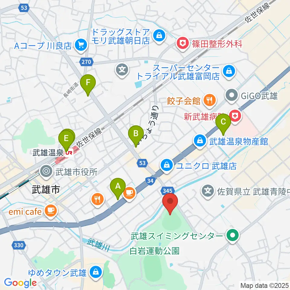 ケーブルワン・スポーツパーク周辺のコンビニエンスストア一覧地図