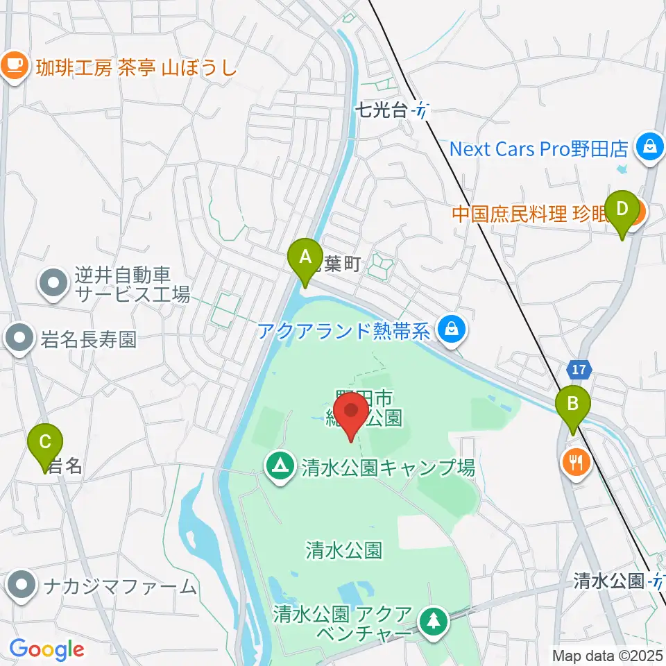 インフォマージュアリーナ周辺のコンビニエンスストア一覧地図