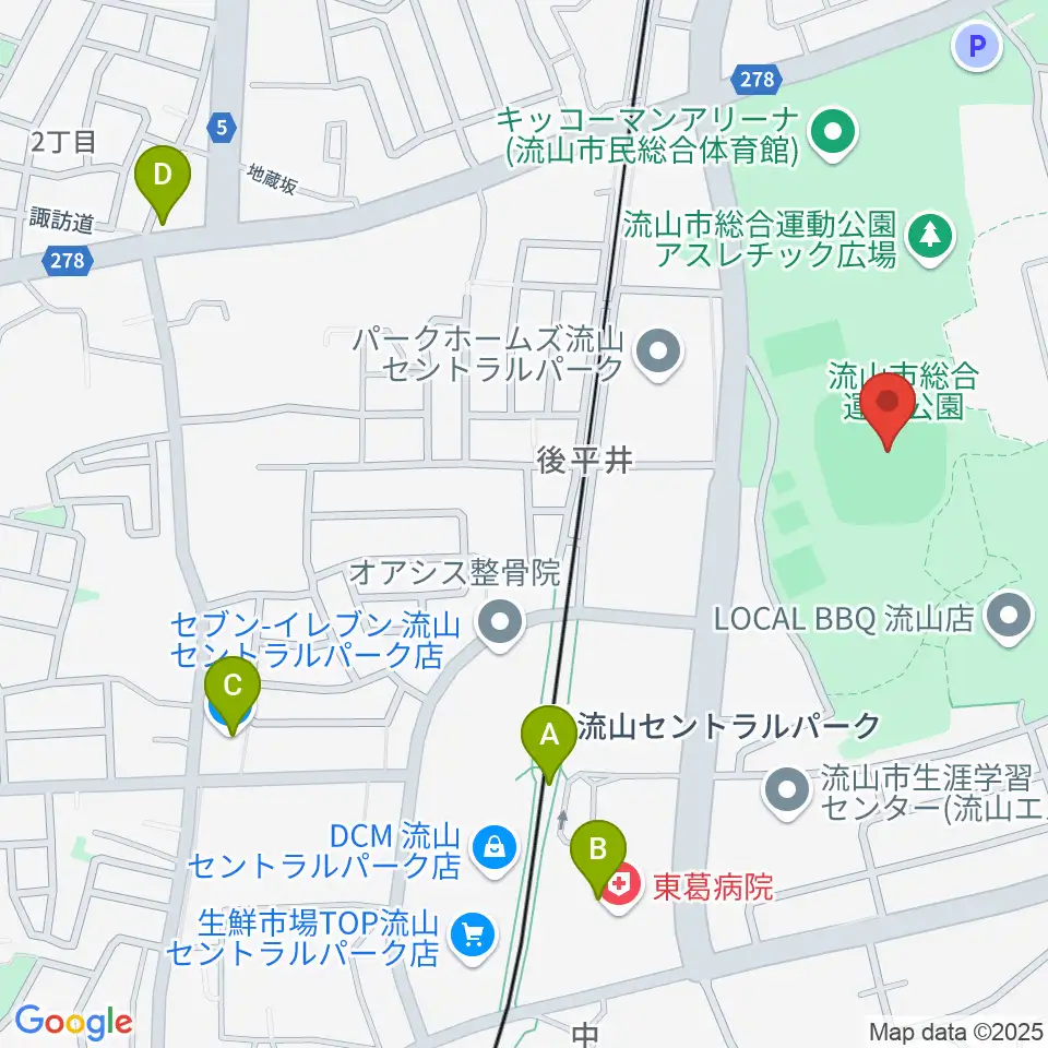 京和ガスベースボールパーク周辺のコンビニエンスストア一覧地図