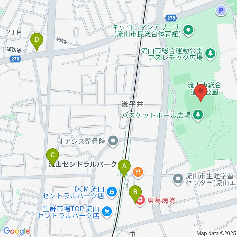 京和ガスベースボールパーク周辺のコンビニエンスストア一覧地図
