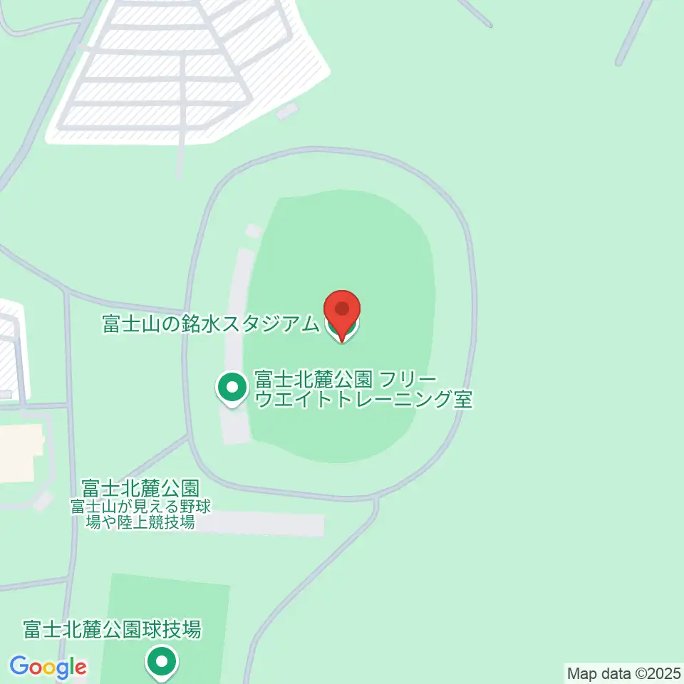 富士山の銘水スタジアム周辺のコンビニエンスストア一覧地図